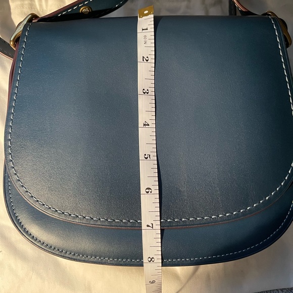Coach 1941 Saddle Bag 23. Like new. Dark denim. - Picture 3 of 14